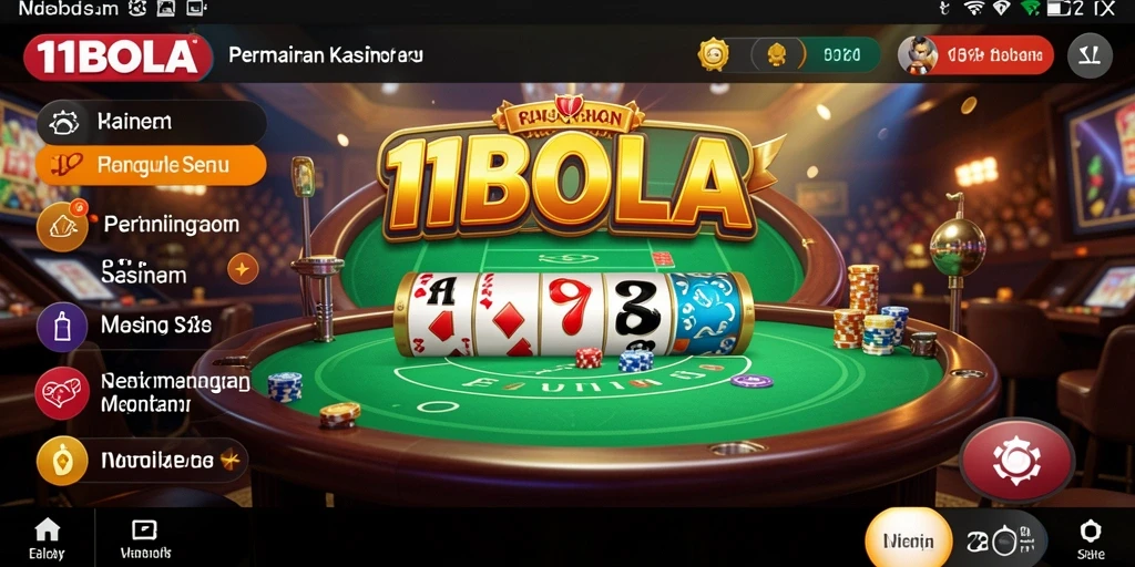 Menampilkan gameplay kasino yang seru dan mendebarkan.