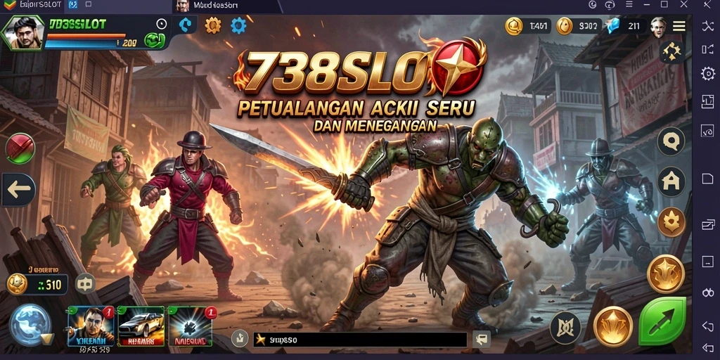 Tampilan seru gameplay penuh aksi di 738SLOT.