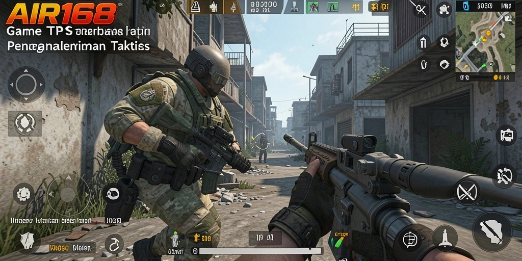 Screenshot utama gameplay <strong>AIR168</strong> yang menampilkan aksi tembak menembak yang mendebarkan.