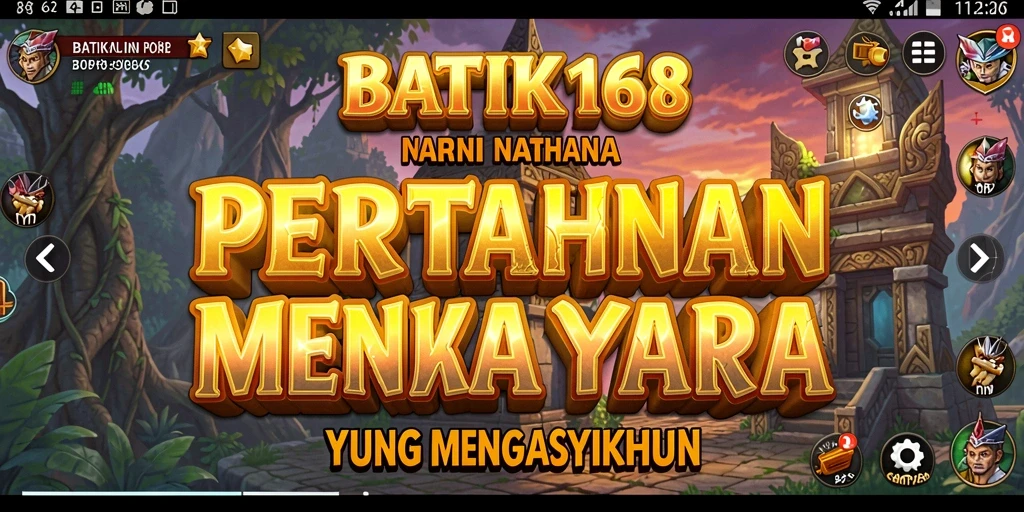 Tampilan gameplay seru dari pertahanan menara di BATIK168.
