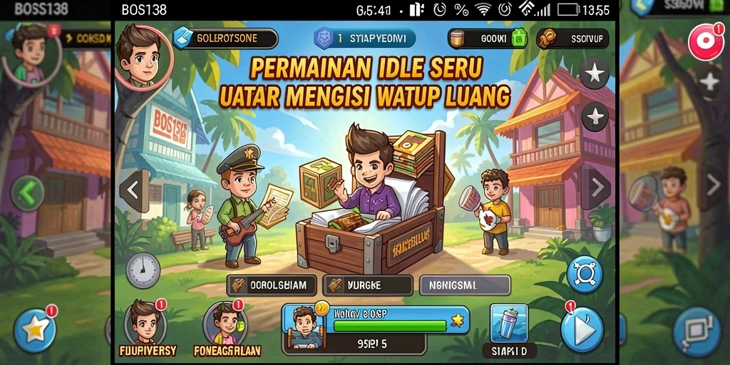 Screenshot gameplay BOS138 menampilkan aksi seru dalam permainan Idle.
