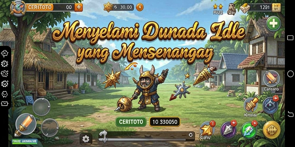 Tampilan gameplay CERITOTO yang menarik dan menawan.