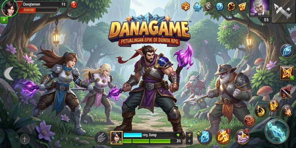 Tampilan gameplay seru dan petualangan di DANAGAME.