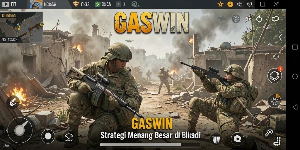Gameplay seru dan strategis GASWIN dalam aksi.