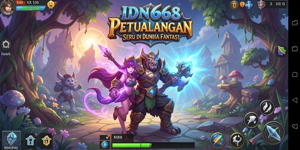 Tampilan gameplay seru dari petualangan menantang di IDN668.