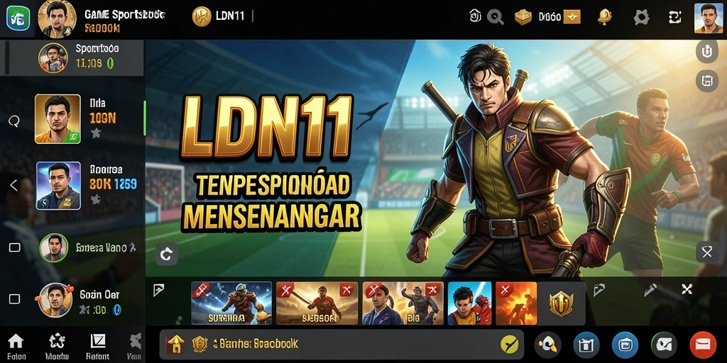 Tampilan menarik dari gameplay LDN11 dalam taruhan olahraga.