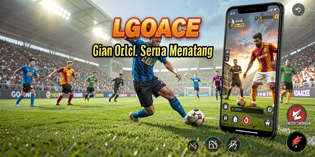 Screenshot gameplay LGOACE menampilkan pertandingan olahraga yang seru.