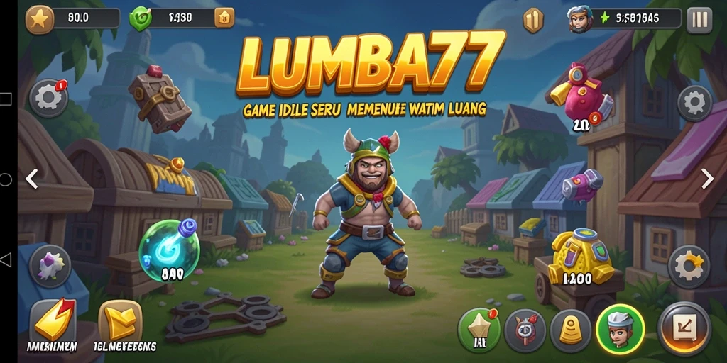 Tampilan gameplay LUMBA77 yang menawan dan penuh warna.