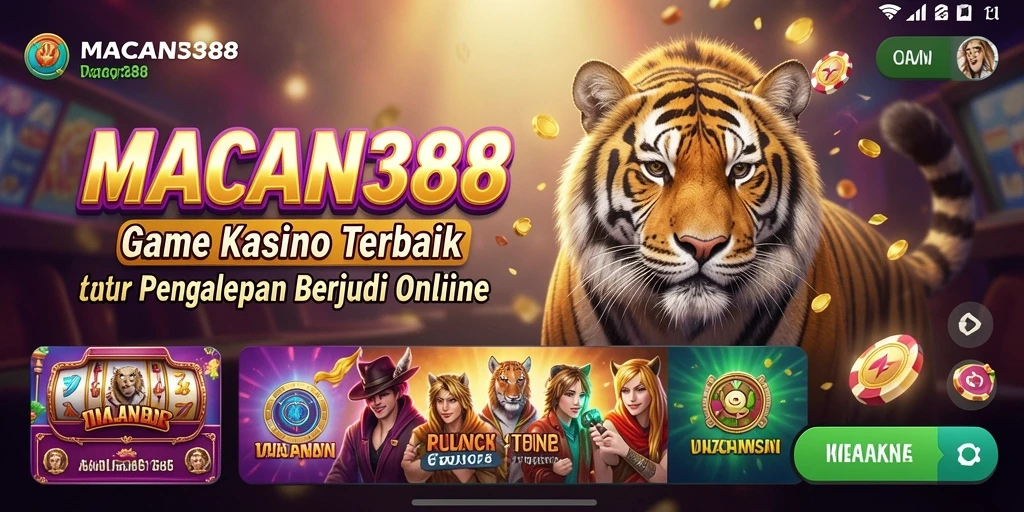 Screenshot utama menampilkan gameplay seru dari MACAN388.