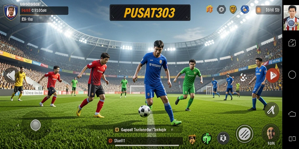 Tampilan menarik dari gameplay sepak bola PUSAT303