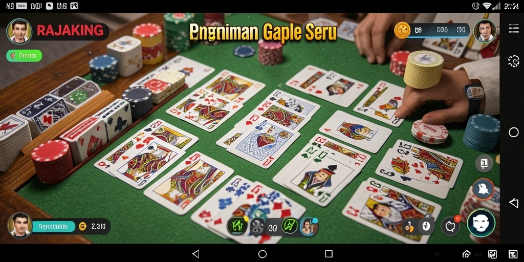 Tampilan gameplay seru RAJAKING yang penuh strategi.