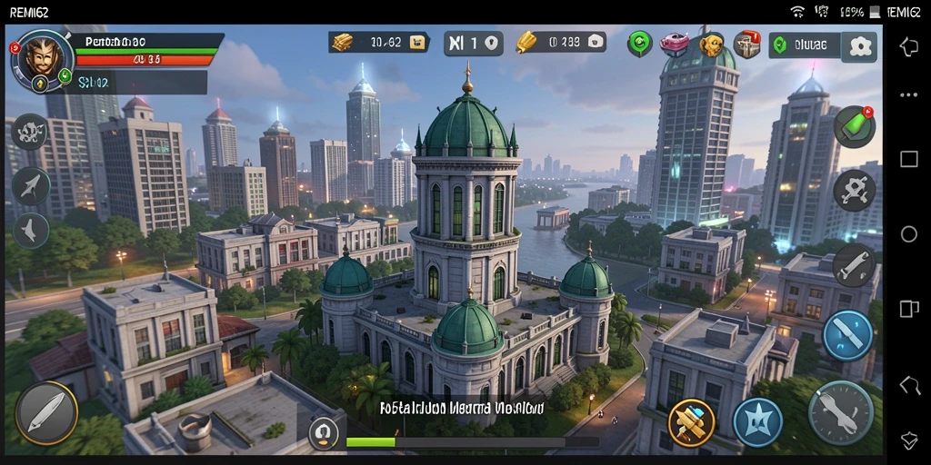 Tampilan gameplay menara yang mendebarkan dan menantang di REMI62.