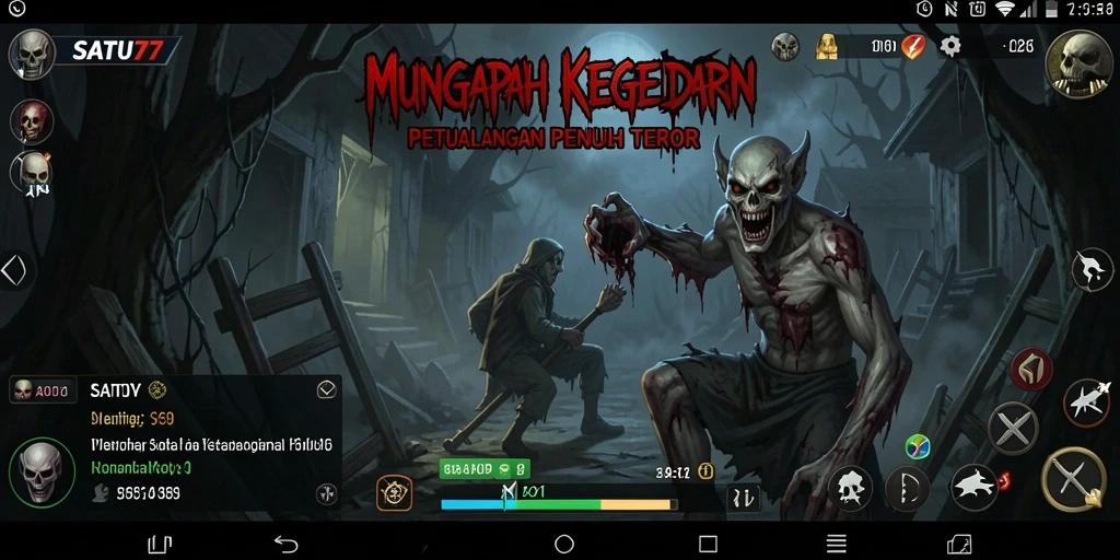 Gameplay menegangkan di dunia penuh teror dan kegelapan.