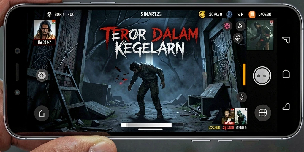 Screenshot menampilkan gameplay menakutkan dari SINAR123.