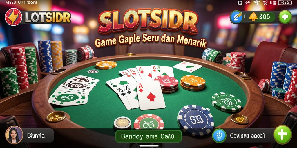 Screenshot gameplay Gaple yang seru dan mengasyikkan.