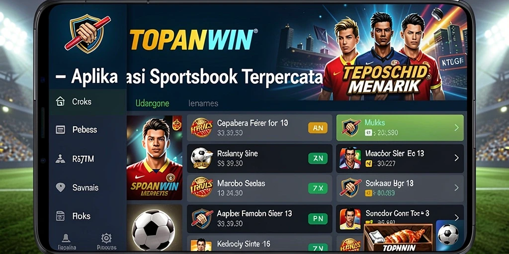 Tampilan gameplay menarik di aplikasi TOPANWIN Sportsbook.