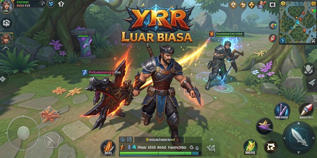 Tampilan gameplay MMORPG YYRR yang menakjubkan dan interaktif.